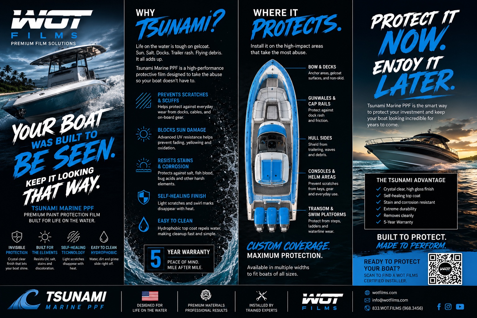 Tsunami campaign: your boat was built to be seen. Keep it looking that way.